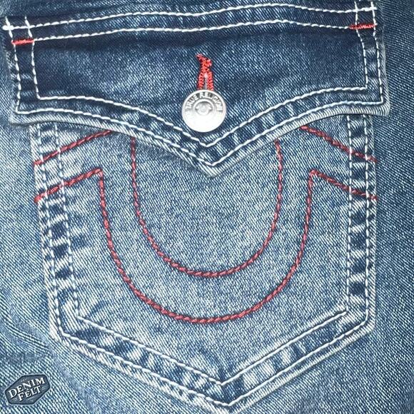 True Religion Women’s JENNIE MID RISE FLAP SKINNY Blue Denim JEAN | NEW/NWT!! - Picture 6 of 16